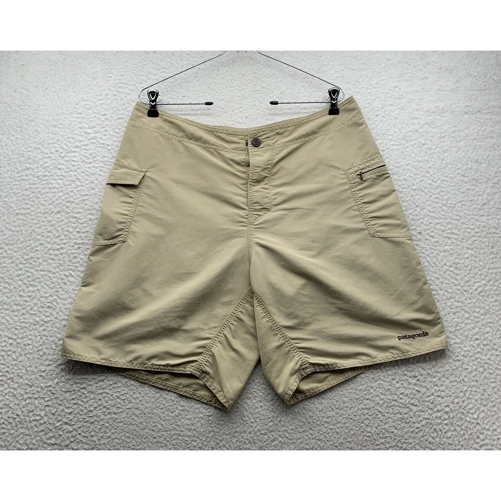 Patagonia Journeyman Cargo Shorts Mens 34 Tan Khaki 8